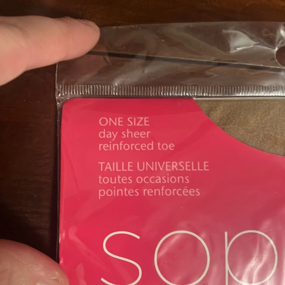 Sophi by Sophisticated‎ Miss Day Sheer Reinforced Toe Pantyhose Beige One Size